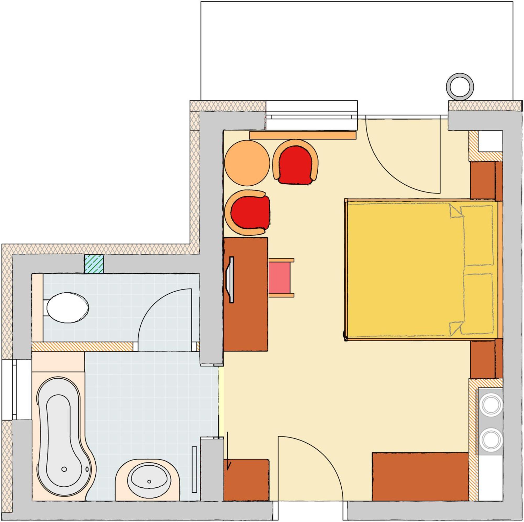 Bauernhof Hotel Oberschwarzach Saalbach Zimmer foto